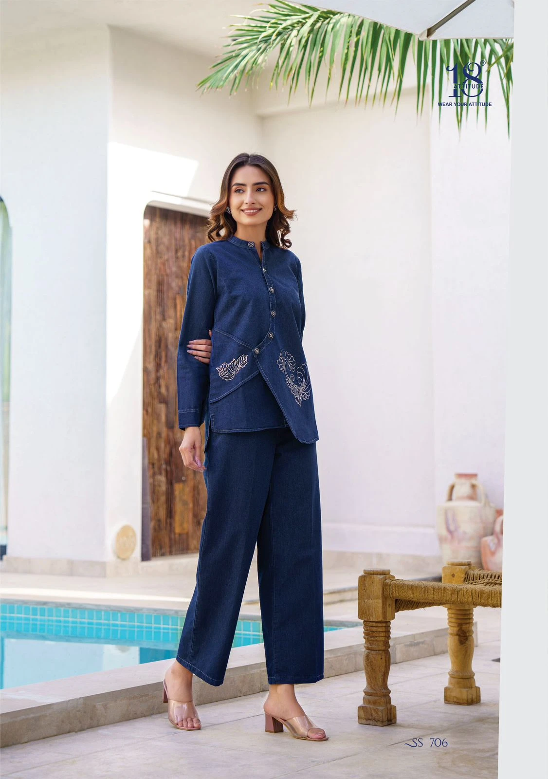 Vardan Ethnic Sho-Shaa Vol 7 Denim Cotton Wholesale Denim Collection Catalog — Wholesale Kurtis, MPA wholesale from Surat — view 4